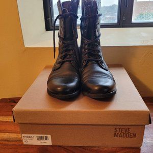 Leather Steve Madden Combat Boots